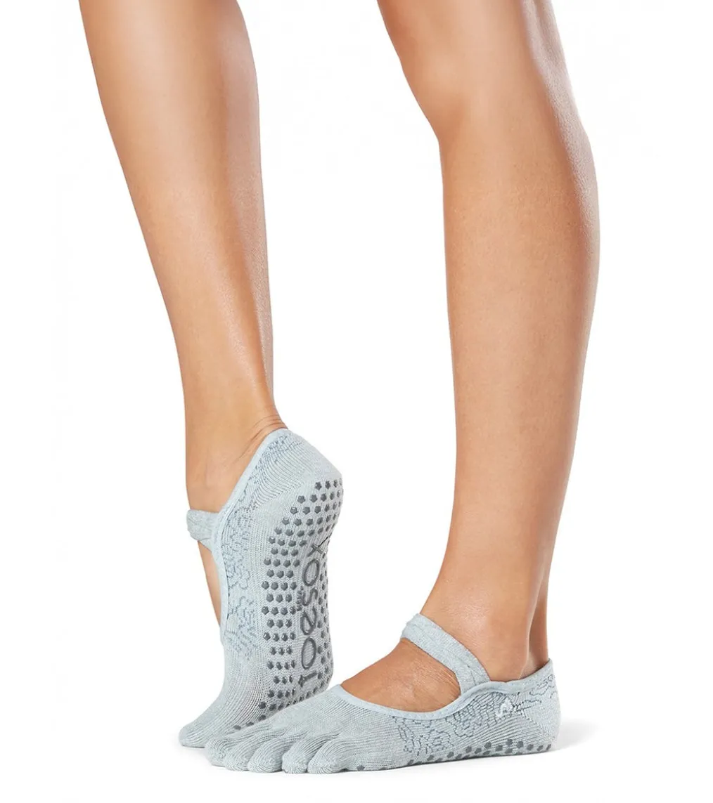 Toesox Organic Mia Grip Full Toe Socks