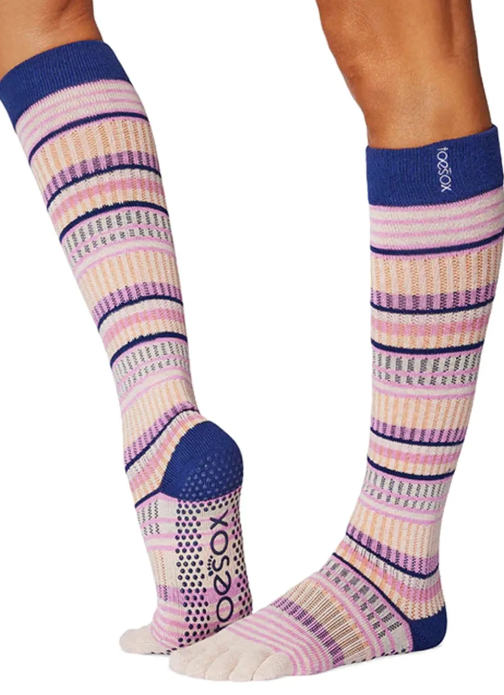 Toesox Scrunch Full Toe Grip Socks