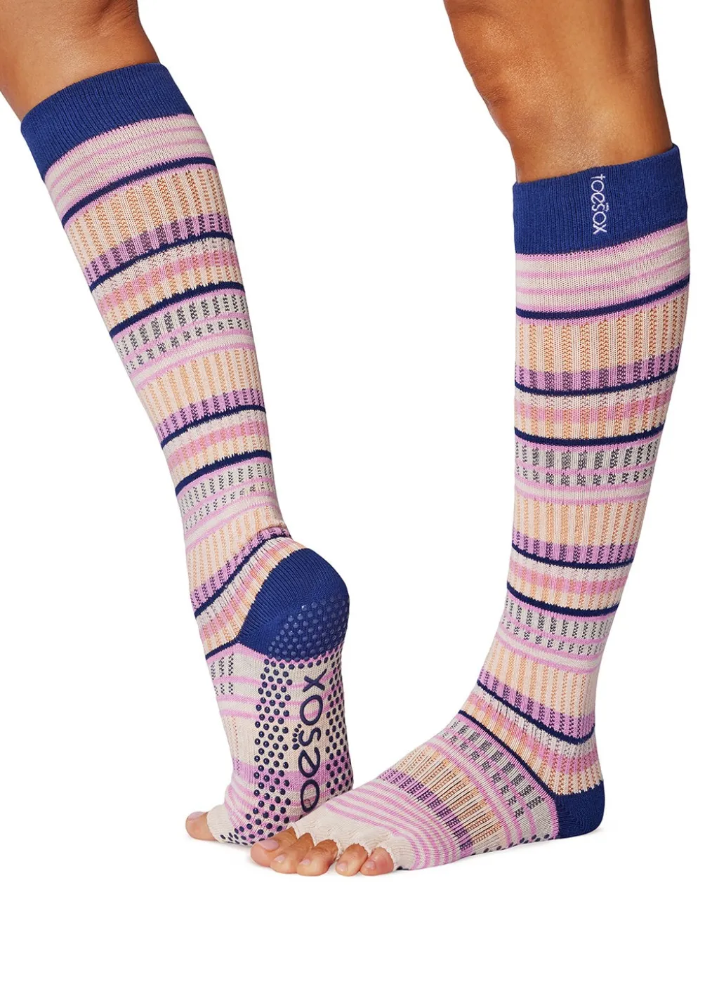 Toesox Scrunch Half Toe Grip Socks