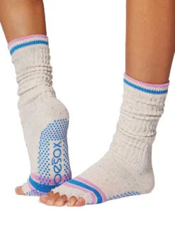 Toesox Slouch Half-Toe Grip Socks