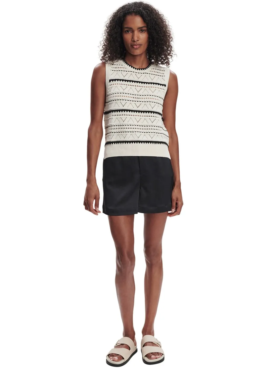 Varley Athena Pointelle Knit Vest