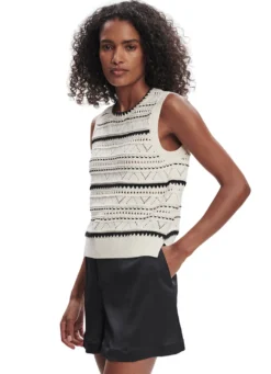 Varley Athena Pointelle Knit Vest