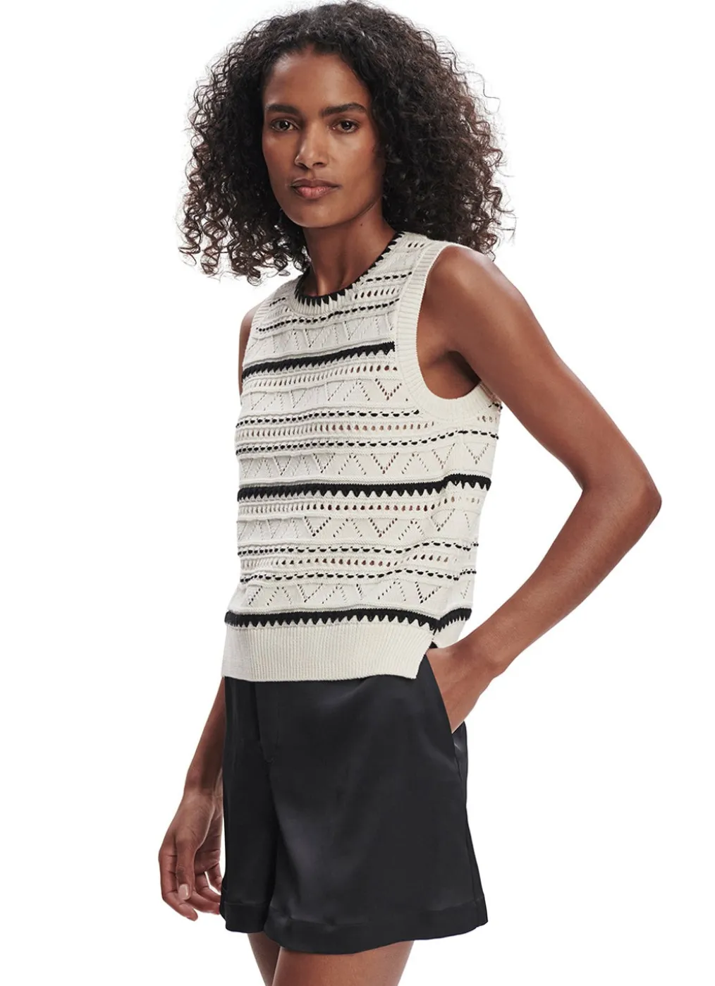 Varley Athena Pointelle Knit Vest