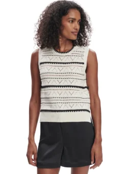 Varley Athena Pointelle Knit Vest