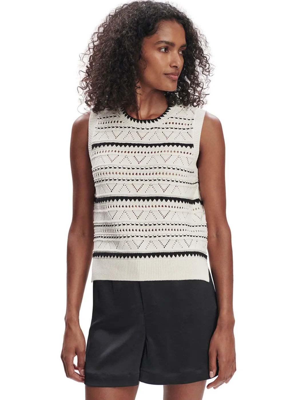 Varley Athena Pointelle Knit Vest