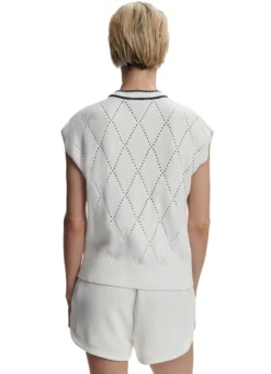 Varley Beaton Diamond Knit Top