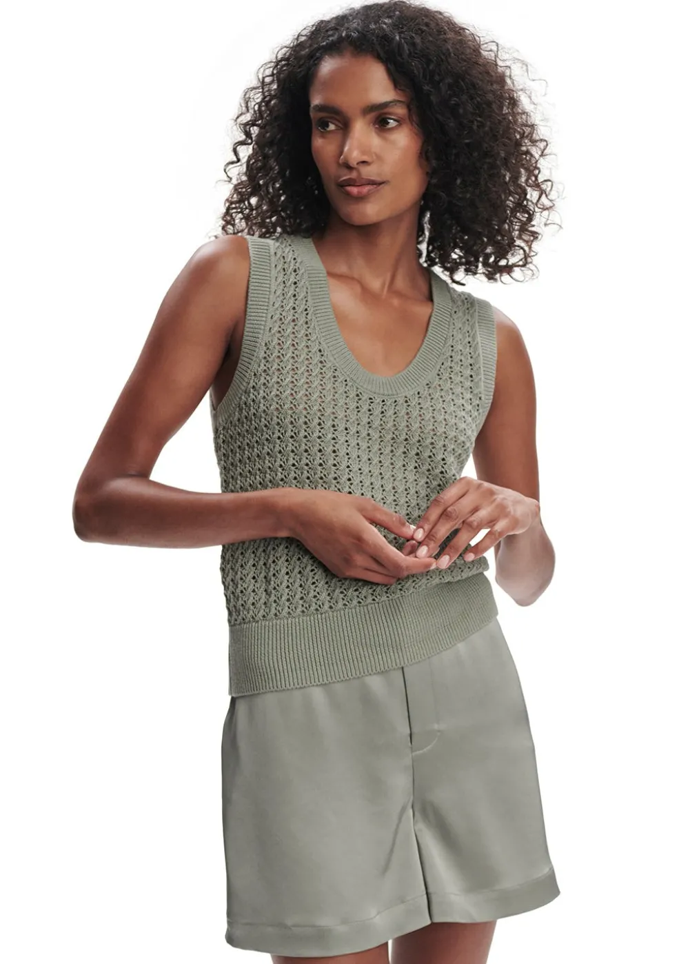 Varley Ferns Open Knit Tank