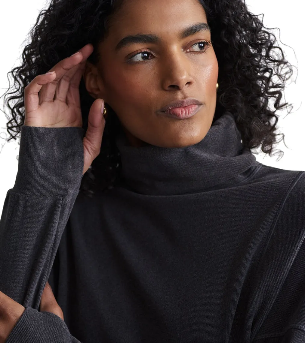 Varley Rainer Roll Neck Brushed Rib Jumper