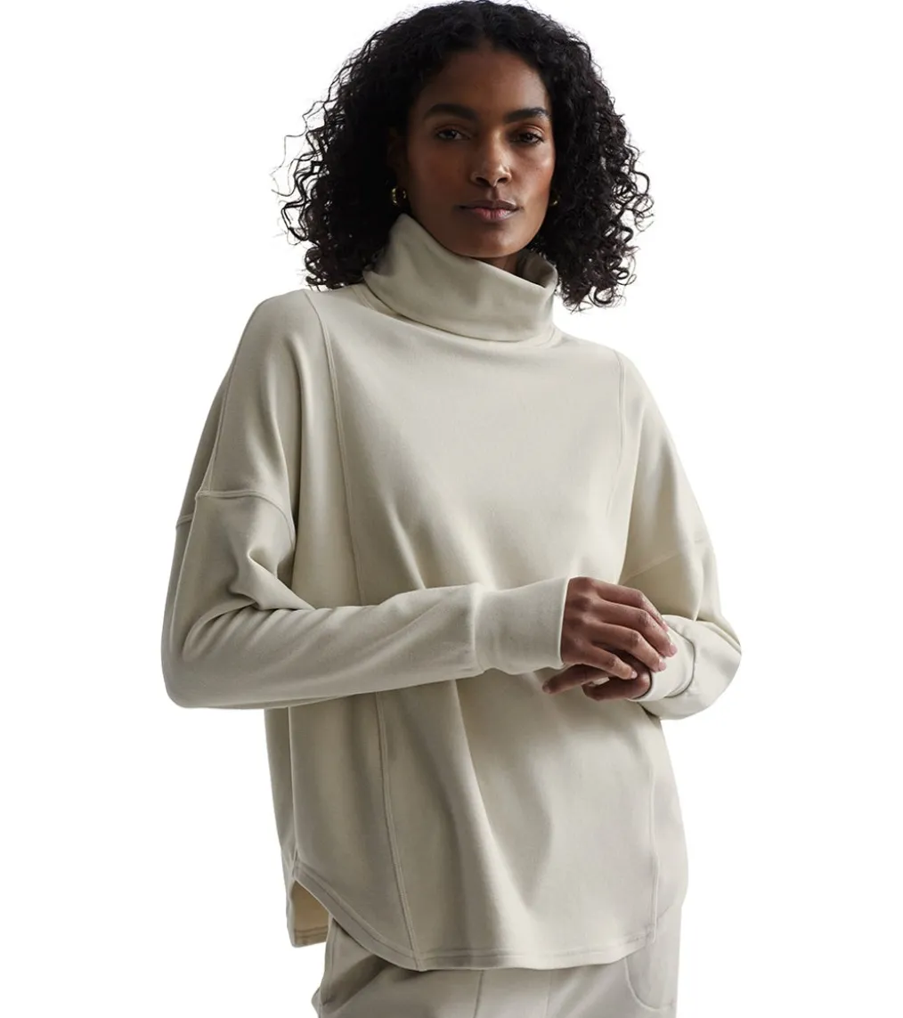 Varley Rainer Roll Neck Brushed Rib Jumper