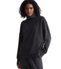 Varley Rainer Roll Neck Brushed Rib Jumper