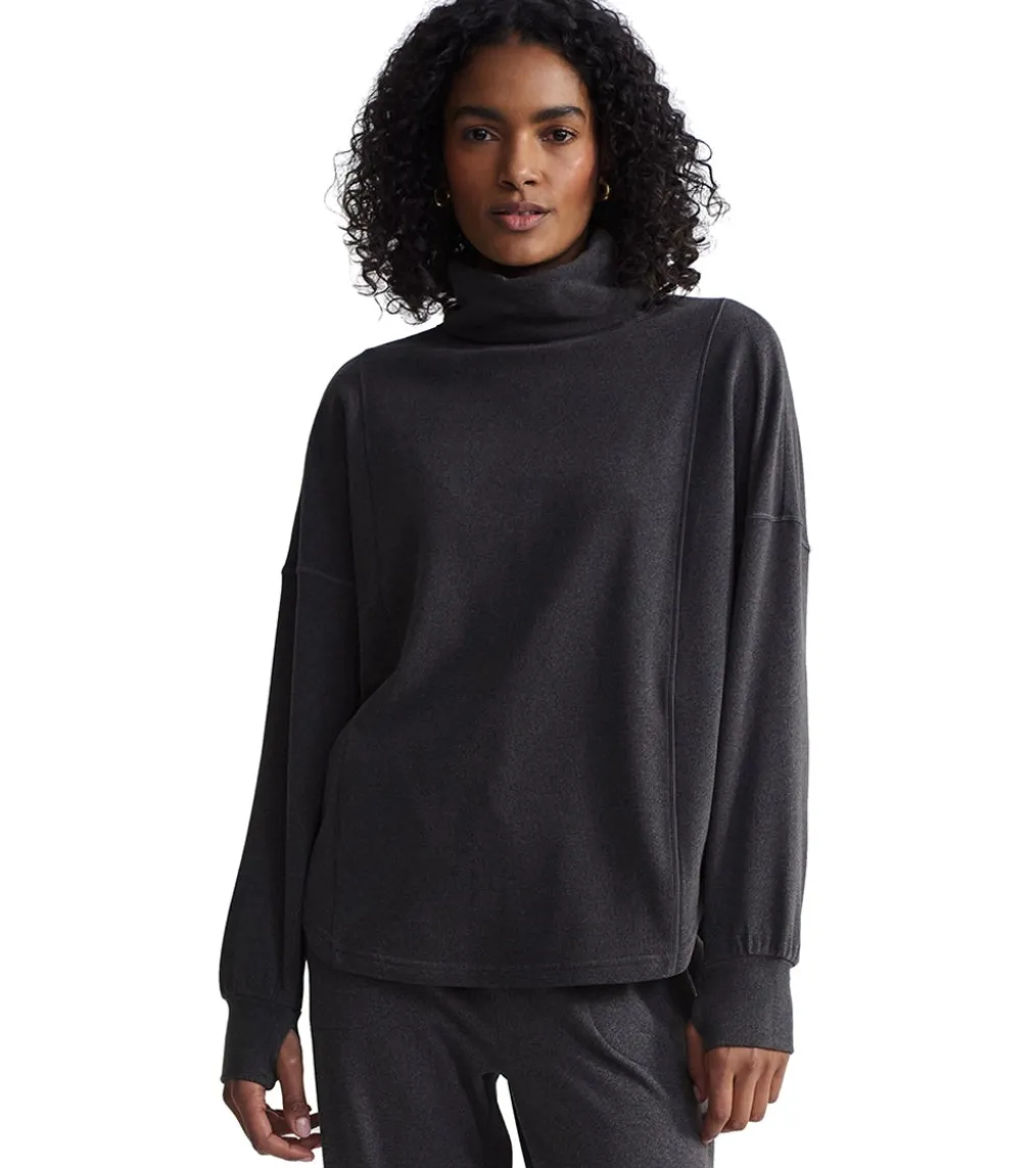 Varley Rainer Roll Neck Brushed Rib Jumper