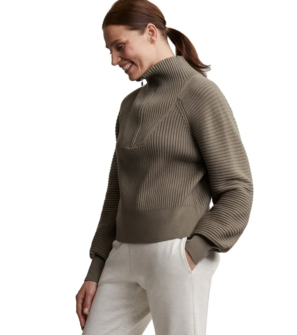 Varley Reid Half Zip Knit Sweater