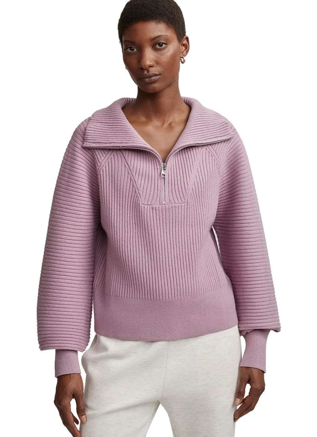 Varley Reid Half Zip Knit Sweater