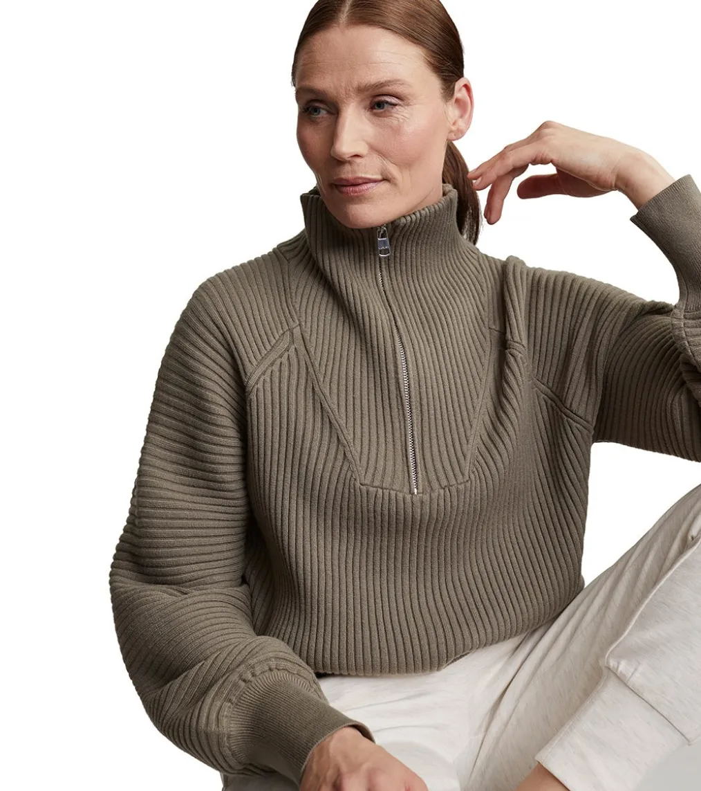 Varley Reid Half Zip Knit Sweater