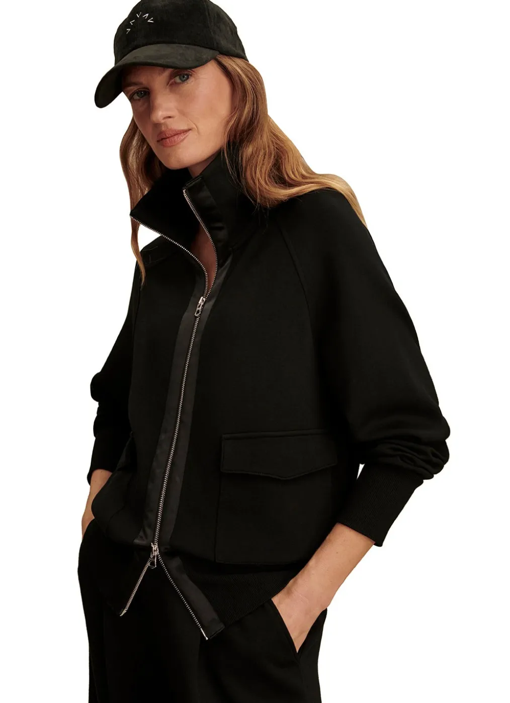 Varley Roxbury Zip Through Sweater