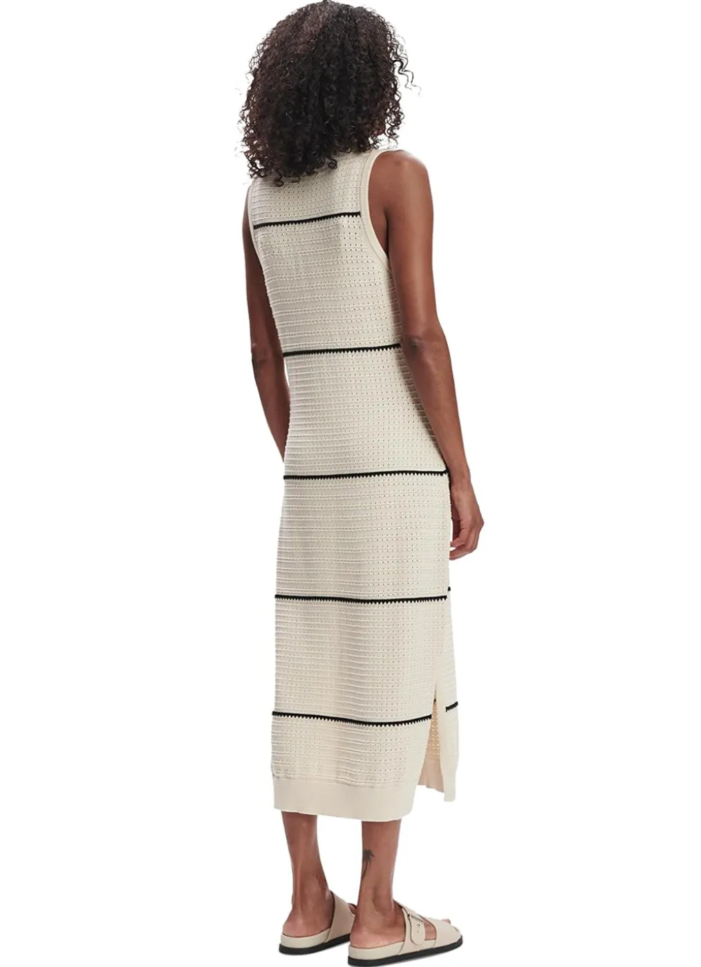 Varley Scott Scoop Neck Midi Dress