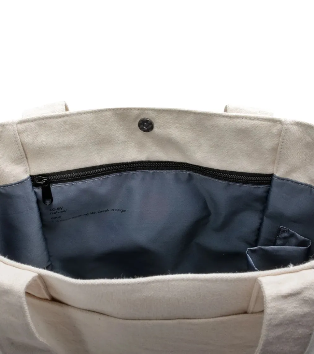 Vooray Zoey Organic Natural Cotton Tote