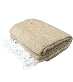 West Path Solid Color Mexican Yoga Blanket