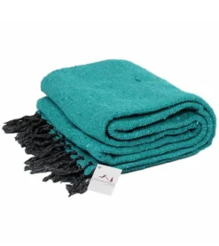 West Path Solid Color Mexican Yoga Blanket