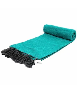 West Path Solid Color Mexican Yoga Blanket