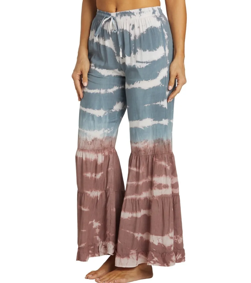 Yak & Yeti Boho Tiered Palazzo Tie Dye Pants