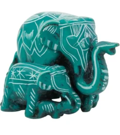 Yak & Yeti Elephant Family Statue