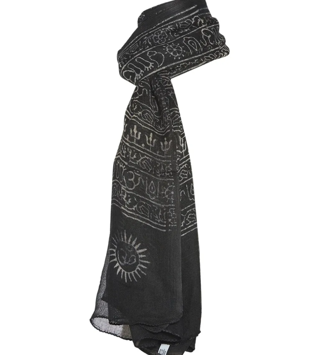 Yak & Yeti Mantra Om Printed Rayon Scarves