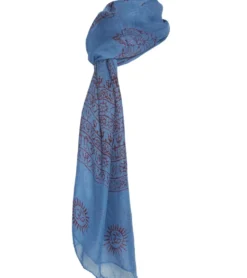 Yak & Yeti Mantra Om Printed Rayon Scarves