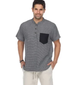 Yak & Yeti Men's Button Up Kurta Shirt