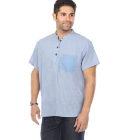 Yak & Yeti Men's Button Up Kurta Shirt