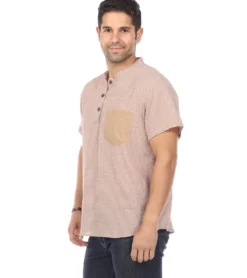 Yak & Yeti Men's Button Up Kurta Shirt