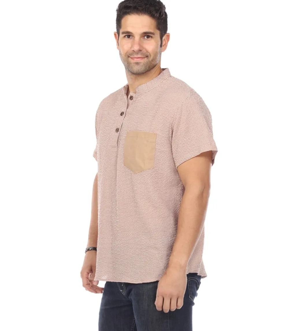 Yak & Yeti Men's Button Up Kurta Shirt
