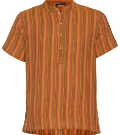 Yak & Yeti Men's Striped Short Sleeve Kurta