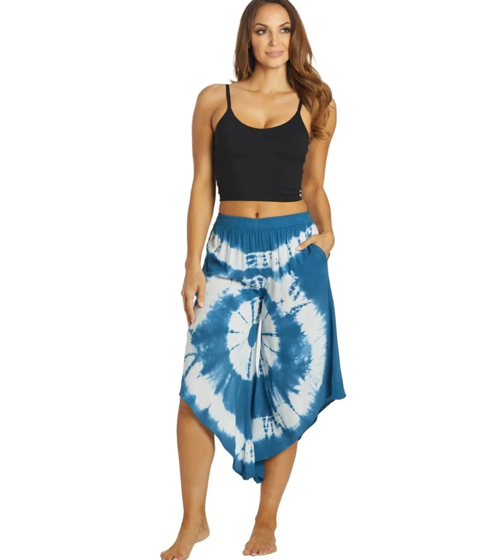 Yak & Yeti Tie Dye Cropped Bohemian Style Pants