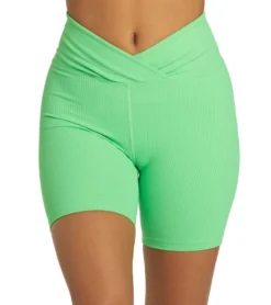 Year of Ours Ribbed V Waist Biker Shorts