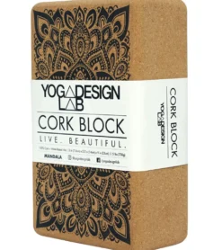 Yoga Design Lab Mandala Cork Yoga Block 3 Inch