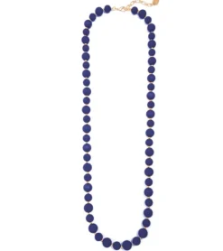 Zenzii Chunky Matte Beaded Long Necklace