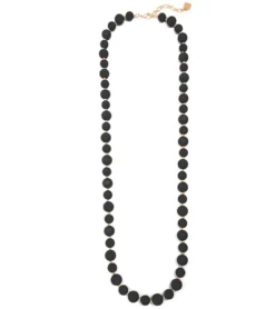 Zenzii Chunky Matte Beaded Long Necklace